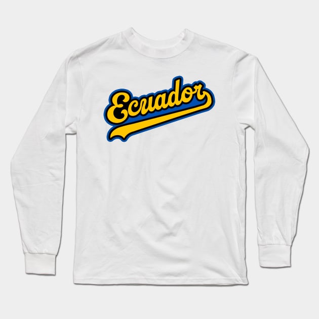 Ecuador Long Sleeve T-Shirt by lounesartdessin